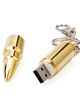 USB prívesok na kľúče, nábojnica zlatej farby, karabínka - 8GB